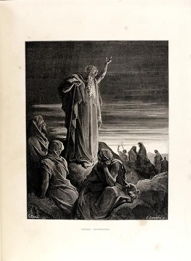 Ezekiel Prophesying — Doré Bible illustration (Cassell, c.1870)