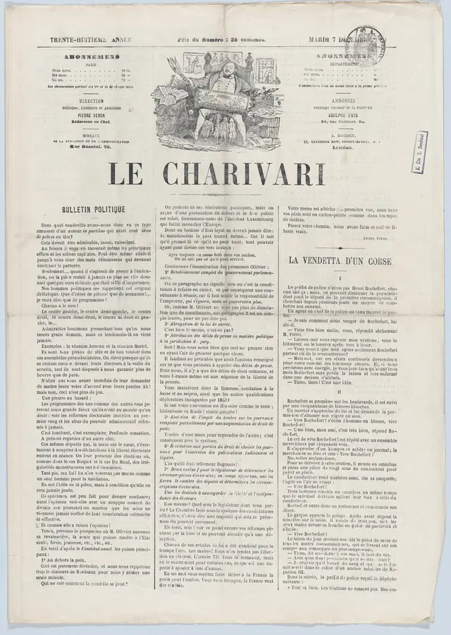 A deputy's nightmare: – Oh my friend, what has happened? – I dreamed I was invalidated, from "News of the day"