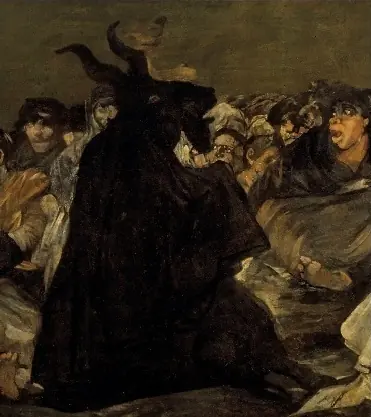 Spanish: El aquelarre Witches' Sabbath title QS:P1476,es:"El aquelarre " label QS:Les,"El aquelarre " label QS:Lit,"Il sabba delle streghe" label QS:Lfr,"Le Sabbat des sorcières" l