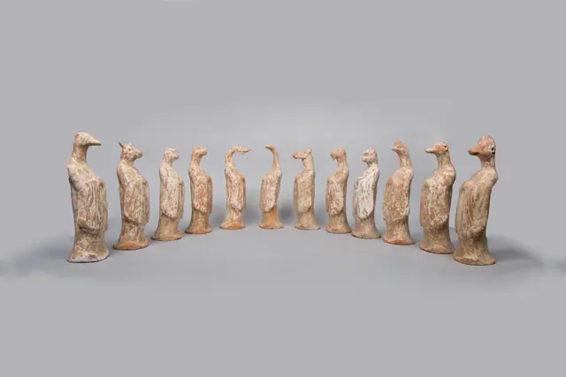 Set of twelve zodiac animals