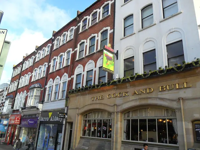 Sutton, Surrey London Sutton High Street - four storey Victorian commercial terrace