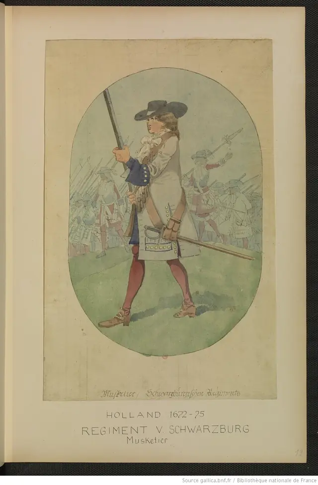 Dutch musketeer 1672-75