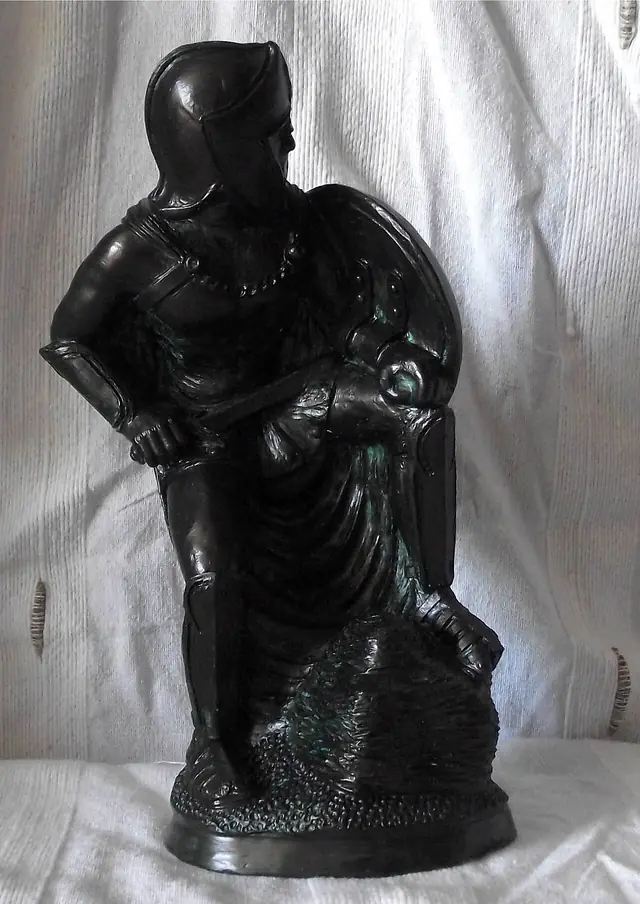 'Spartan Soldier' Sculpture by Lidbury