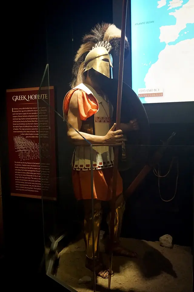 Milwaukee Public Museum January 2023 05 (Crossroads of Civilization--Greek Hoplite)