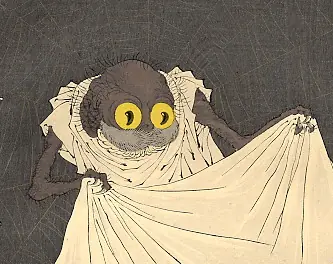 Spider ghost in art detail, from- Yoshitoshi The Ground Spider (cropped)