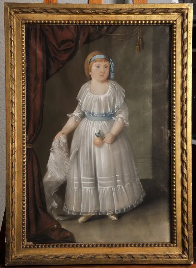 18th century portrait of a girl