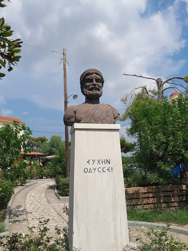 Bust of Odysseus in Stauros, Ithaca 06