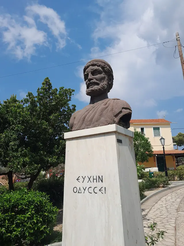 Bust of Odysseus in Stauros, Ithaca 07