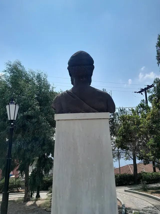 Bust of Odysseus in Stauros, Ithaca 09