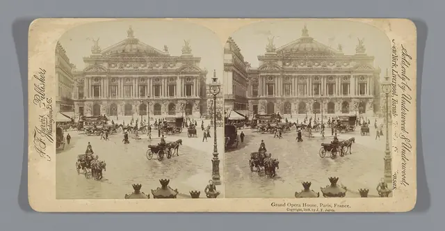 Exterieur van de Opéra Garnier te Parijs Grand Opera House, Paris, France, RP-F-F05888
