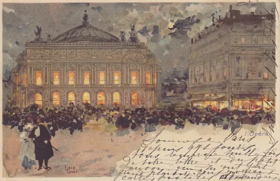 Luigi Loir Paris Opera cpa