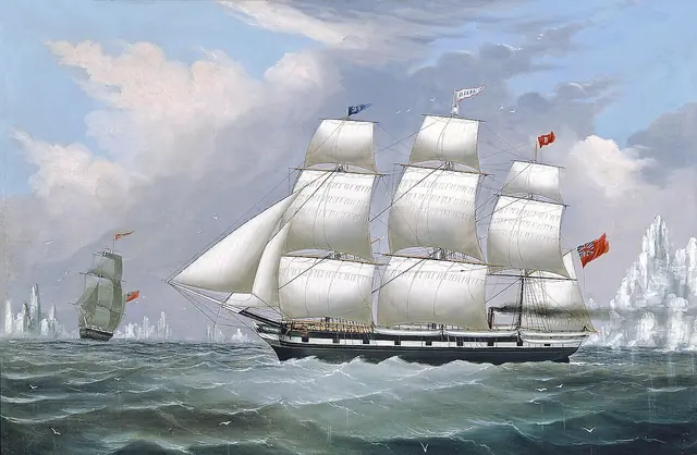 Whaling Ships: Diana and Anne in the Arctic label QS:Len,"Whaling Ships: Diana and Anne in the Arctic"