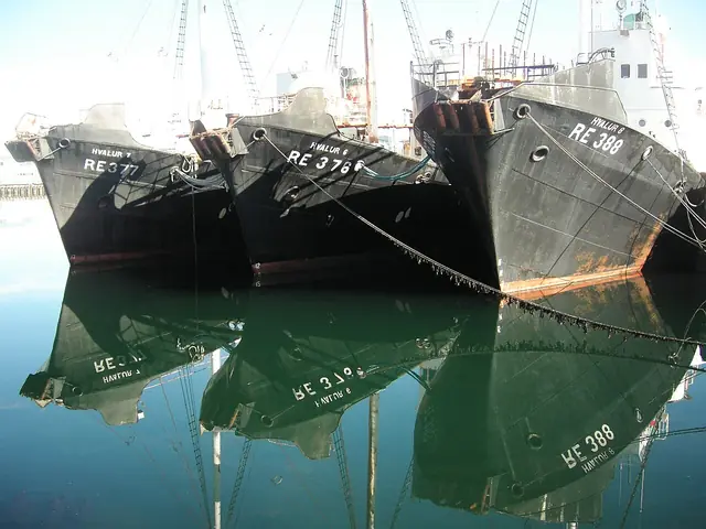 September 2006, Hvalur whaling ships in Reykjavik port