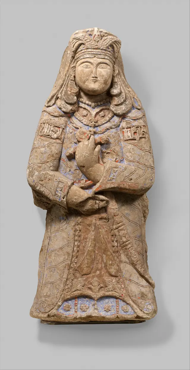 Standing Figure with Feathered Headdress
