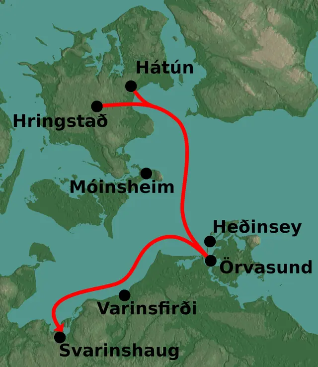 Helgi's invasion according to Bugge