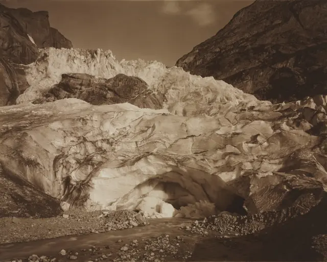 Switzerland. Grindelwald, Upper Glacier, Source of the Lutschine