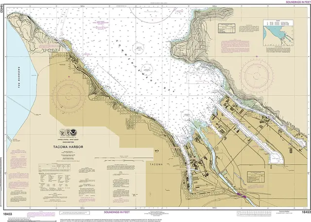18453 - Tacoma Harbor nautical chart NOAA March 2013