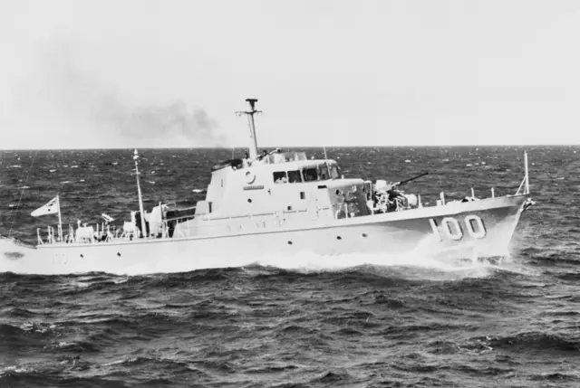 Starboard view of HMAS Buccaneer
