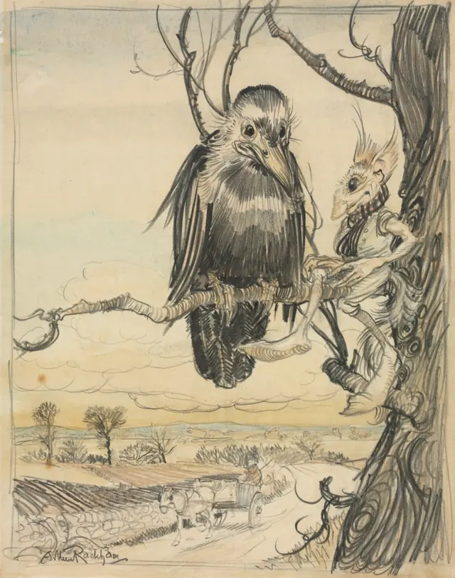 A Squirrel and a Crow