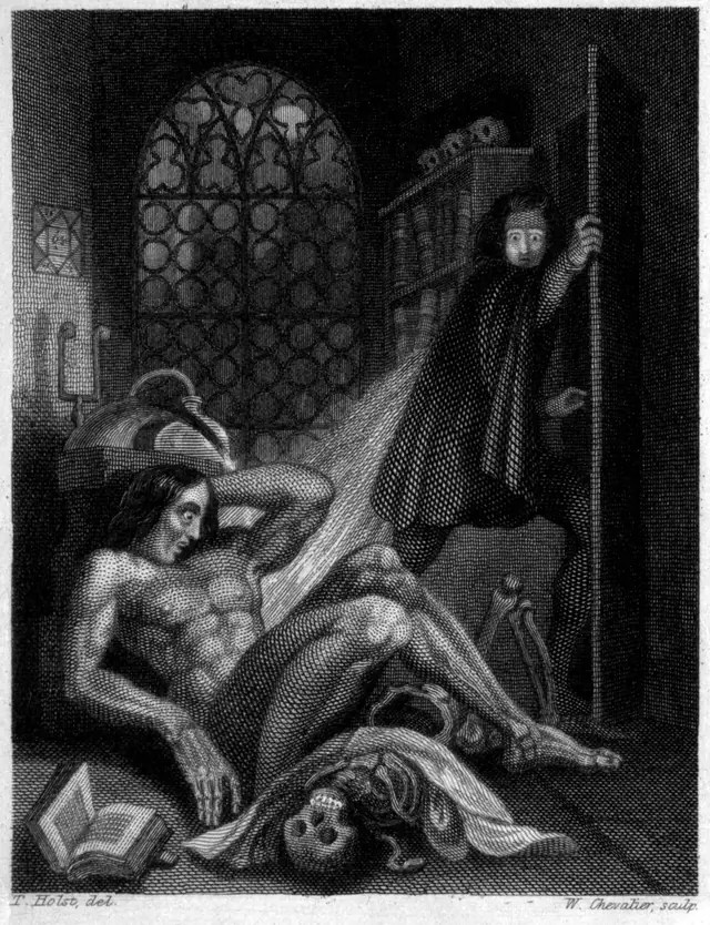 Frankenstein, or the Modern Prometheus (Revised Edition, 1831) (page 6 crop)