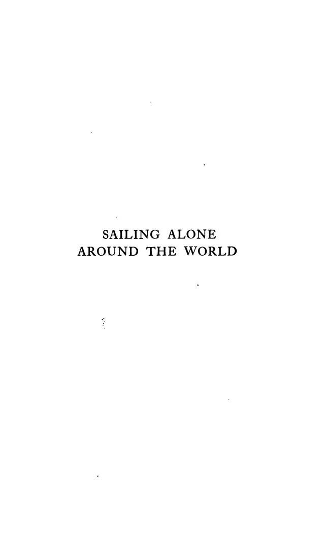 Sailing Alone Around the World (Slocum)