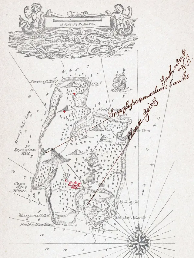 Treasure Island map