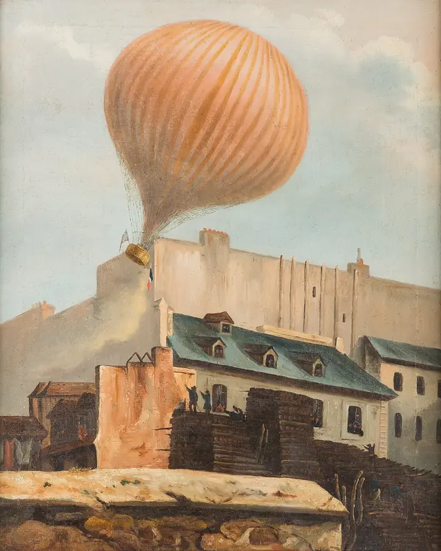Balloon accident France 19c