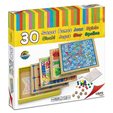 Set 30 wooden board games