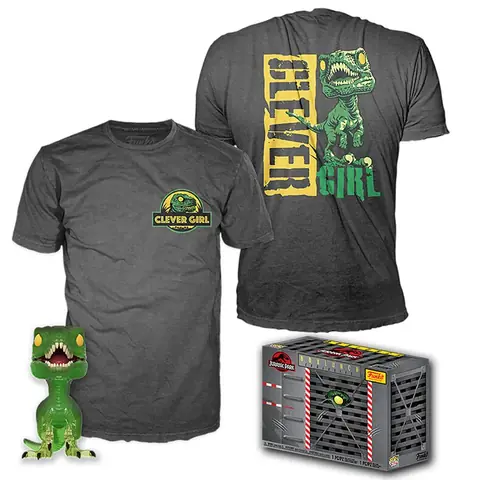 Set figura POP & Tee Jurassic Park Velociraptor Exclusive S