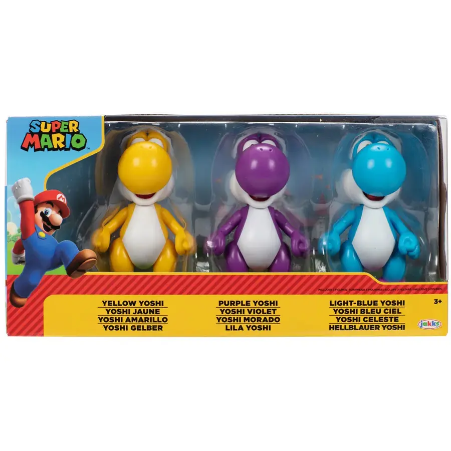 Super Mario Bros Yoshi pack 3 figures 10cm