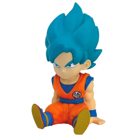 Figura hucha Son Goku Super Saiyan Blue Dragon Ball Super 15cm