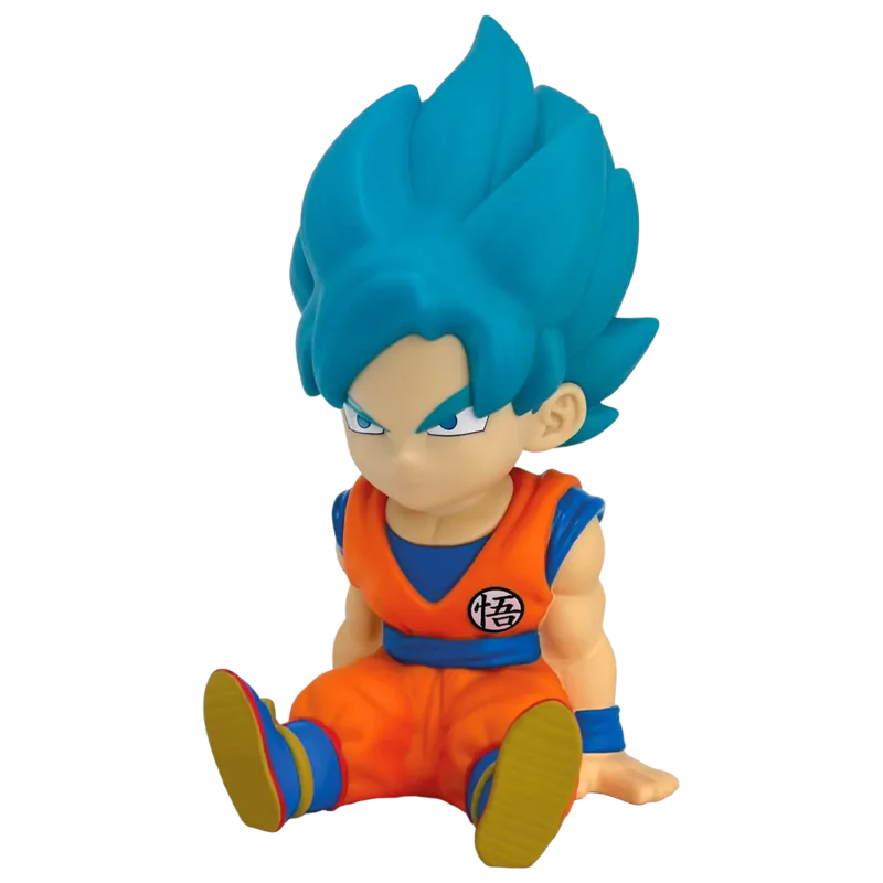 Figura hucha Son Goku Super Saiyan Blue Dragon Ball Super 15cm