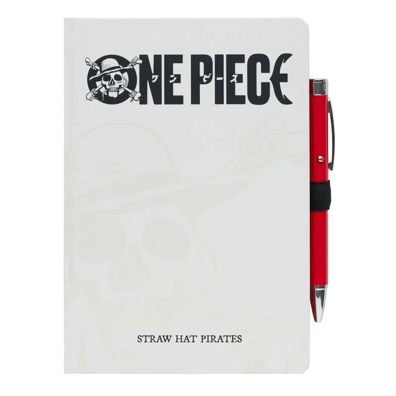 Cuaderno A5 premium + boligrafo proyector One Piece