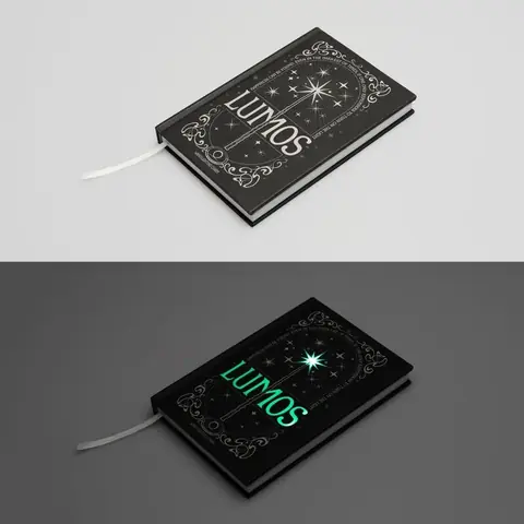 Cuaderno A5 premium led + boligrafo Lumos Harry Potter