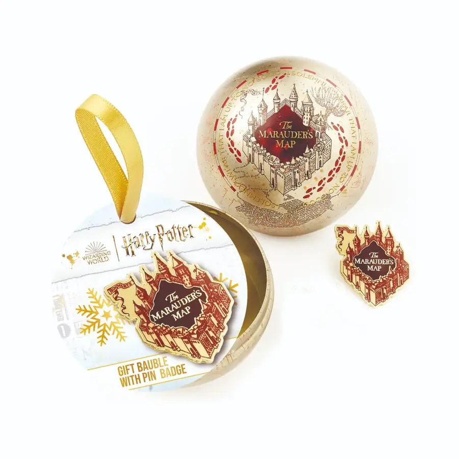 Pin Mapa de los Merodeadores + Bola de Navidad Harry Potter