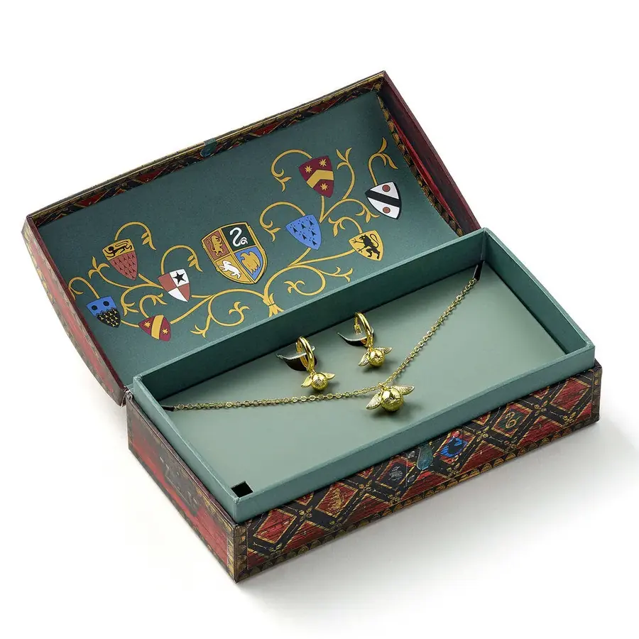 Set Colgante + pendientes Snitch Dorada Harry Potter