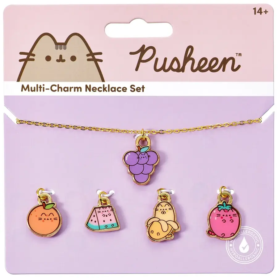 Colgante + charms Frutas Pusheen