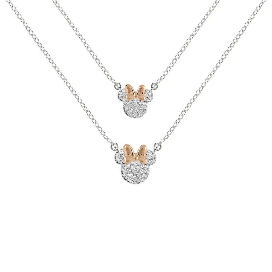 Set 2 Colgantes mama + hija Minnie Disney