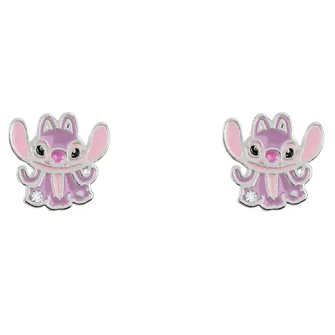 Pendientes Angel Stitch Disney plata