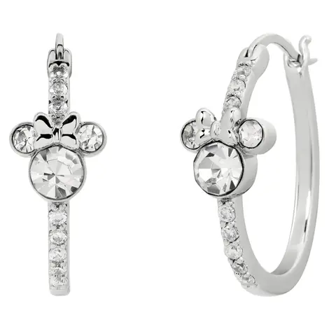 Pendientes Aro Minnie Disney plata