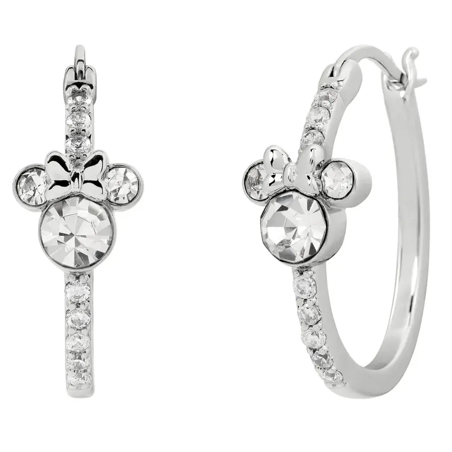 Pendientes Aro Minnie Disney plata