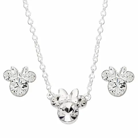 Set Colgante + pendientes Minnie Disney plata