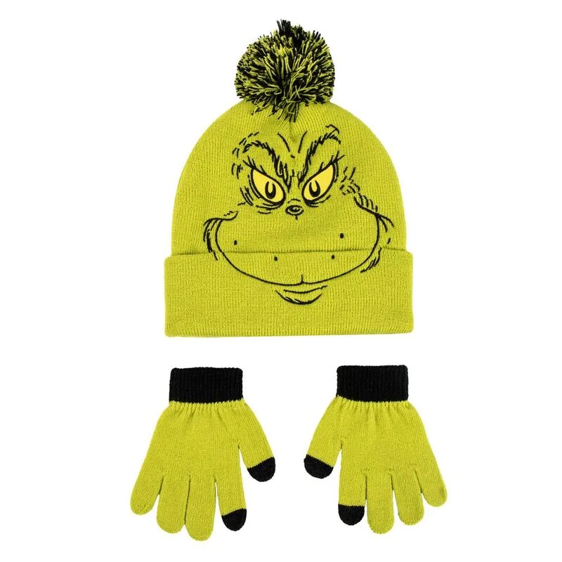Set gorro y guantes El Grinch
