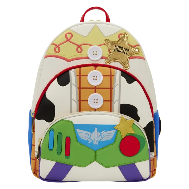 Mochila Jessie, Woody & Buzz Lightyear Toy Story 5 Disney Pixar Loungefly 31cm