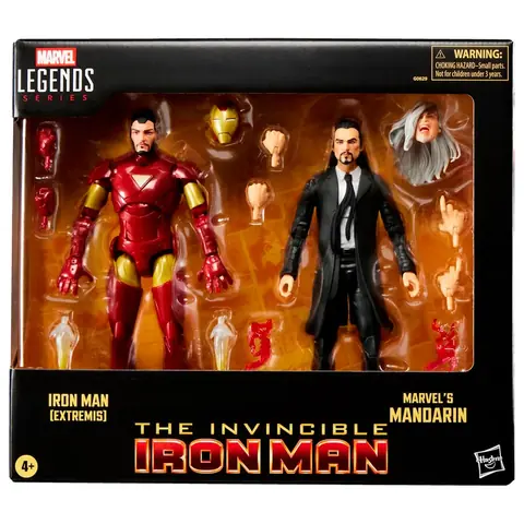 Marvel The Invencible Iron Man - Iron Man Extremis & Marvels Mandarin blister 2 figures 15cm