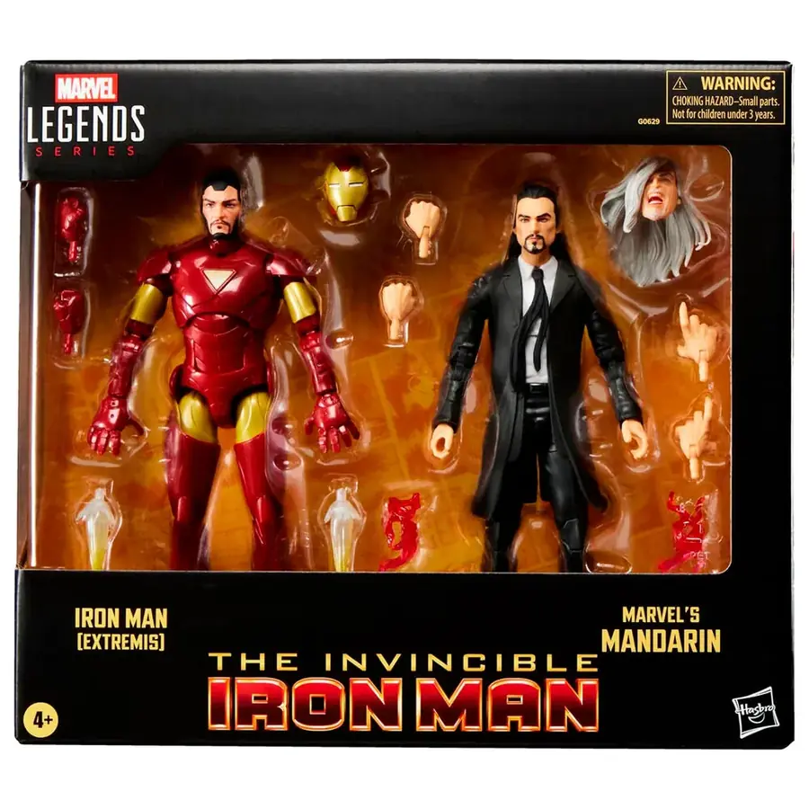 Marvel The Invencible Iron Man - Iron Man Extremis & Marvels Mandarin blister 2 figures 15cm
