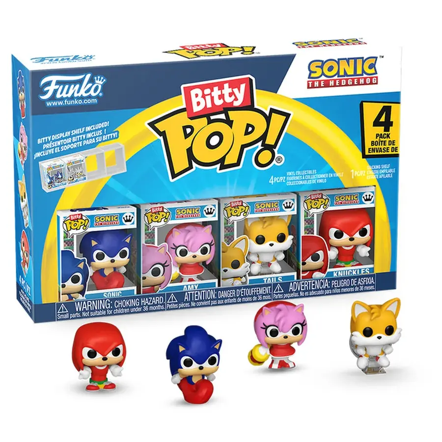 Blister 4 figuras Bitty POP Sonic The Hedgehog