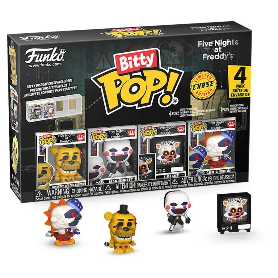 Blister 4 figuras Bitty POP Five Nights at Freddys Edicion Limitada