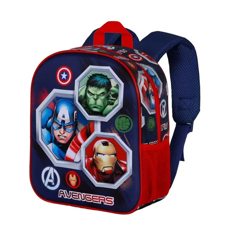 Mochila 3D Assemble Vengadores Avengers Marvel 31cm