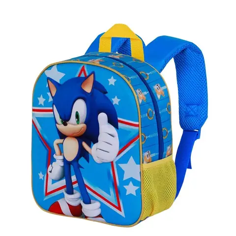 Mochila 3D Star Sonic the Hedgehog 31cm
